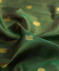 Alternative view of Bottle Green Kanchipuram Silk Saree