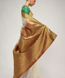 Suvarna- Pure Silk Pure Zari Off White Kanchipuram Saree