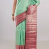 Pure Silk Mint Green Kanchipuram Saree