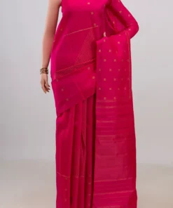 Pure Silk Pure Zari Pink New Kanchipuram Saree