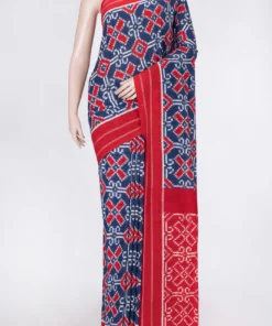 Blue Pochampally Cotton Saree