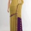 Mehandi Green Mysore Crepe Saree