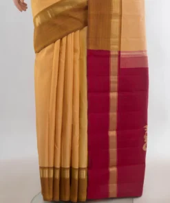 Alternative view of Pure Silk Sandal Kanchipuram Saree
