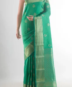 Pure Silk Green Kanchipuram Saree