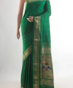 Pure Silk Green Paithani Saree