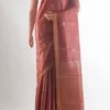 Rust Tussar Saree