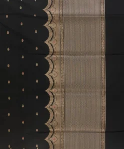 Alternative view of Pure Silk Black Banarasi Saree