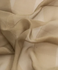 Alternative view of Dark Beige Mysore Georgette Saree