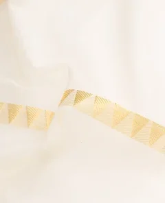 Alternative view of Pure Silk Off White Kerala Cotton Saree