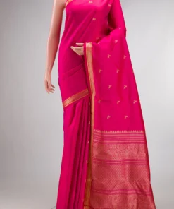 Pure Silk Pink Kanchipuram Saree