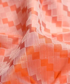 Alternative view of Pure Silk Pure Zari Orange Kanchipuram Saree