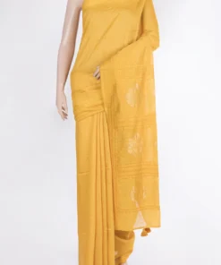 Mustard Tussar Saree