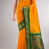 Pure Silk Yellow Dual Tone Paithani Saree