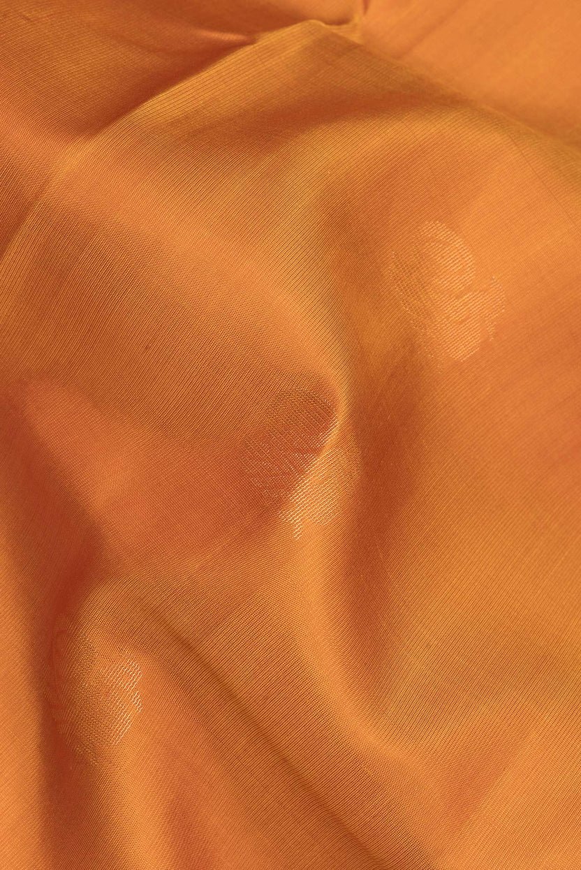 Pure Silk Mustard Soft Saree - Image 3