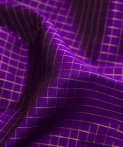 Alternative view of Pure Silk Pure Zari Violet Kanchipuram Saree