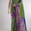 Pure Silk Pure Zari Green Kanchipuram Saree