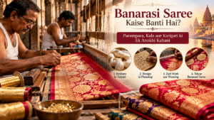 How Is a Banarasi Saree Made? Discover the Art of Traditional Banarasi Weaving